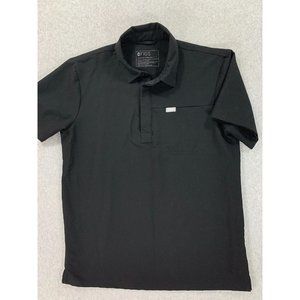 Figs Technical Collection Hospital Scrubs Top (Women's Small) Black